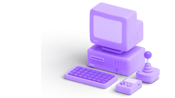 fialový počítač